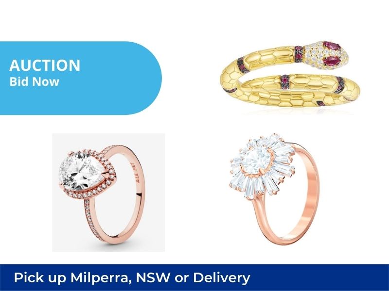 Unreserved Mega Stock Sale | Rings | Milperra NSW | Pick up or Delivery