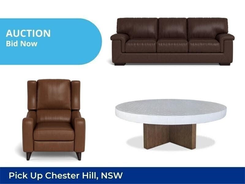 Unreserved Major Retailer Furniture | Living | Insurance Claim Sale | Chester Hill NSW | Pick Up Only