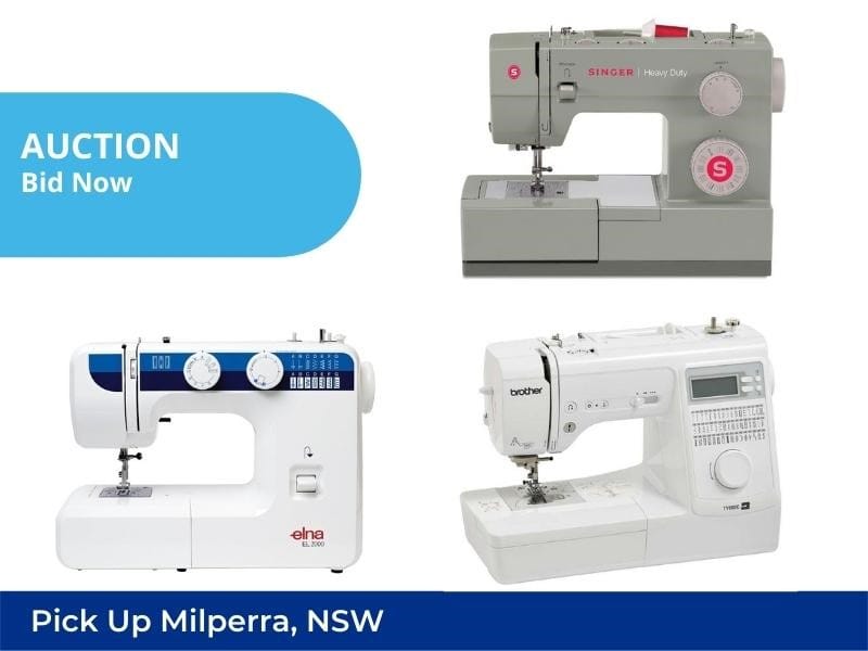 Unreserved Big Brand Sewing Machines Incl. Singer, Elna, Brother and More | Insurance Claim Sale | Milperra NSW | Pick Up Only