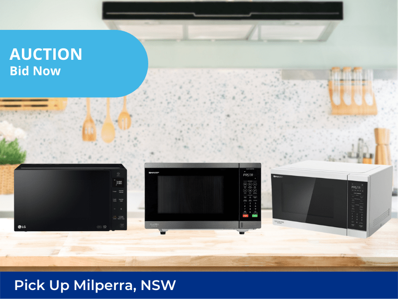 Unreserved Big Brand Microwaves incl. Panasonic, Sharp, LG and More | Insurance Claim Sale | Milperra NSW | Pick Up Only