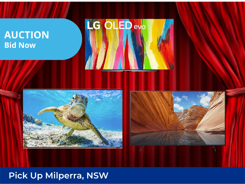 Unreserved Big Brand TVs incl. LG, Samsung, Sony and More | Insurance Claim Sale | Milperra NSW | Pick Up Only